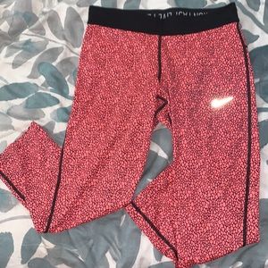 Pink Nike dri-fit running tights